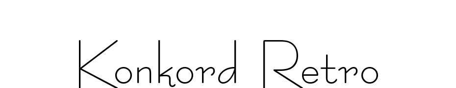 Konkord Retro cкачати шрифт безкоштовно